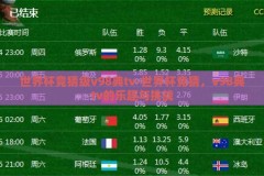 世界杯竞猜级v98典tv-世界杯竞猜，v98典tv的乐趣与挑战