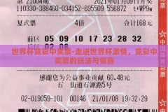 世界杯竞彩中奖票-走进世界杯激情，竞彩中奖票的玩法与惊喜