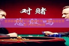 世界杯在那里下注-足球狂欢，理性看待世界杯下的投注抉择