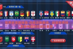 世界杯竞猜神器-迈向决赛赛场，探索世界杯竞猜神器的影响与革新