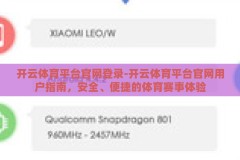 开云体育平台官网登录-开云体育平台官网用户指南，安全、便捷的体育赛事体验