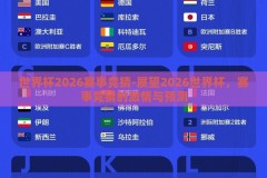 世界杯2026赛事竞猜-展望2026世界杯，赛事竞猜的激情与预测