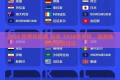 2026 世界杯竞猜 玩法-2026世界杯，超越传统的竞猜玩法