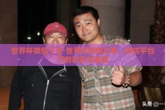 世界杯微信下注-世界杯激情之夜，微信平台下的欢乐与谨慎