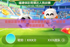 竞猜彩票世界杯-竞猜彩票世界杯，一场智慧与幸运的较量
