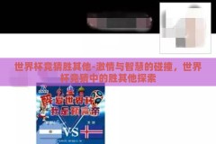 世界杯竞猜胜其他-激情与智慧的碰撞，世界杯竞猜中的胜其他探索
