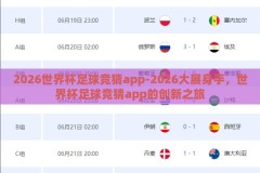 2026世界杯足球竞猜app-2026大展身手，世界杯足球竞猜app的创新之旅