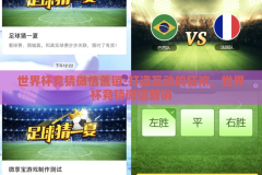 世界杯竞猜微信营销-打造互动的狂欢，世界杯竞猜微信营销
