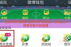 世界杯手机竞猜-世界杯手机竞猜，指尖上的激情与智力的碰撞