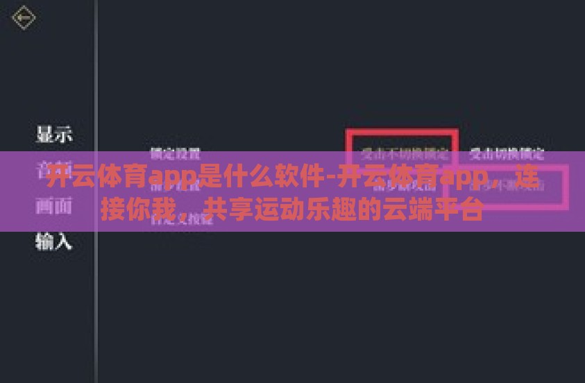 开云体育app是什么软件-开云体育app，连接你我，共享运动乐趣的云端平台