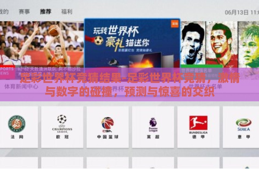 足彩世界杯竞猜结果-足彩世界杯竞猜，激情与数字的碰撞，预测与惊喜的交织