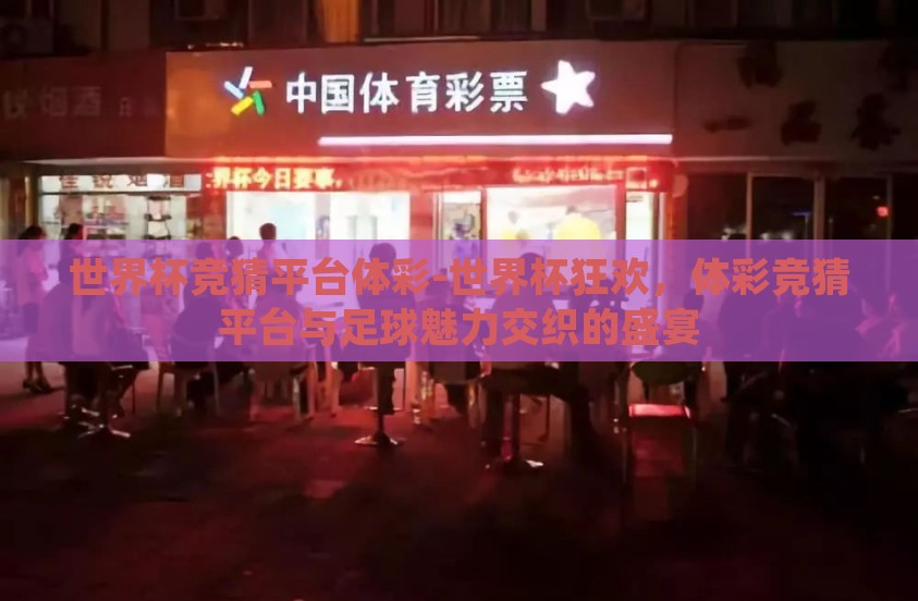 世界杯竞猜平台体彩-世界杯狂欢，体彩竞猜平台与足球魅力交织的盛宴