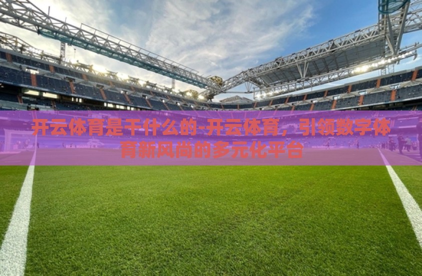 开云体育是干什么的-开云体育，引领数字体育新风尚的多元化平台